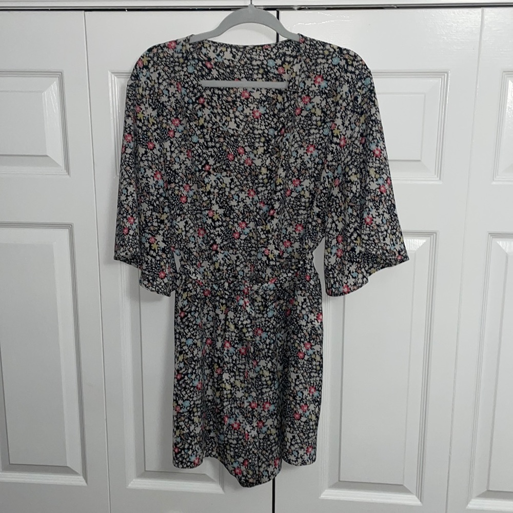 Multicolor Floral Print Romper XXL